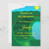Invitation Golf Retirement Party, Tee Time Retirement (Devant)