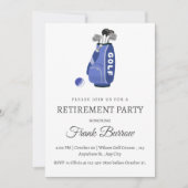 Invitation Golf Retraite à thème (Devant)