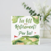 Invitation GOLF RETRAITE Tee off ParTee pour golfeur (Debout devant)