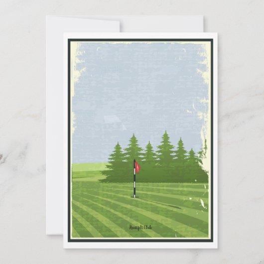 Invitation Golf Retro (Dos)