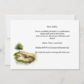 Invitation Golf  Retro Golf Chic: Woman Golfer at the Green (Dos)