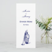 Invitation Golf Sac Golf Club Bleu (Debout devant)