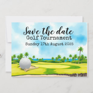 Invitation Golf Sauvez la date Tournoi de golf