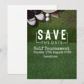Invitation Golf Sauvez la date Tournoi de golf sur vert (Devant / Derrière)