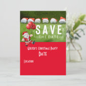 Invitation Golf Save the Date Christmas Party Golf ball Père (Debout devant)