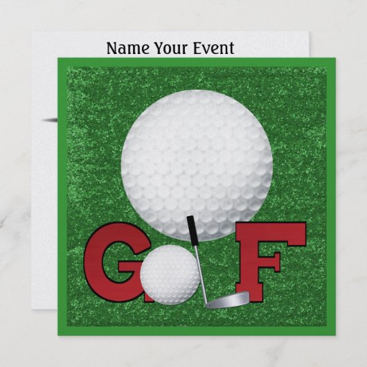 Invitation Golf - SRF (Devant / Derrière)