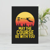 Invitation Golf sur disque avec vous (Debout devant)