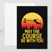 Invitation Golf sur disque avec vous (Devant / Derrière)