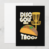 Invitation Golf sur Disque Et Tacos (Devant / Derrière)