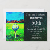 Invitation Golf sur mesure Hommes Anniversaire Sports Hobby (Devant)