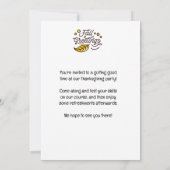 Invitation Golf Thanksgiving Party Autumn Golf Course (Dos)