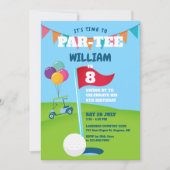 Invitation Golf Thème Anniversaire Party (Devant)