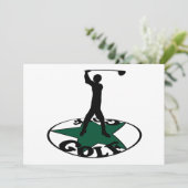 Invitation Golf - un jeu merveilleux (Debout devant)