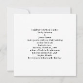 Invitation Golf Wedding Lucky in Love St. Patrick's Day theme (Dos)