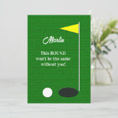 Invitation Golf Will You Be My Usher Proposal Cards (Debout devant)