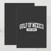 Invitation Golfe du Mexique depuis 1550 Humour américain (Devant / Derrière)