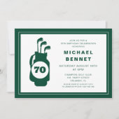 Invitation Golfe Moderne 70e Anniversaire (Devant)