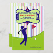 Invitation Golfer #2 (Devant / Derrière)