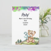 Invitation Golfer 3e anniversaire Save the Date Boy (Debout devant)