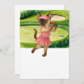 Invitation Golfer Cat  tournament (Devant / Derrière)