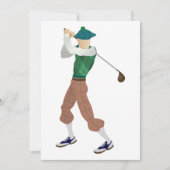 Invitation Golfeur bien habillé (Devant)