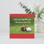 Invitation golfeur de l'invitation de Noël (Debout devant)