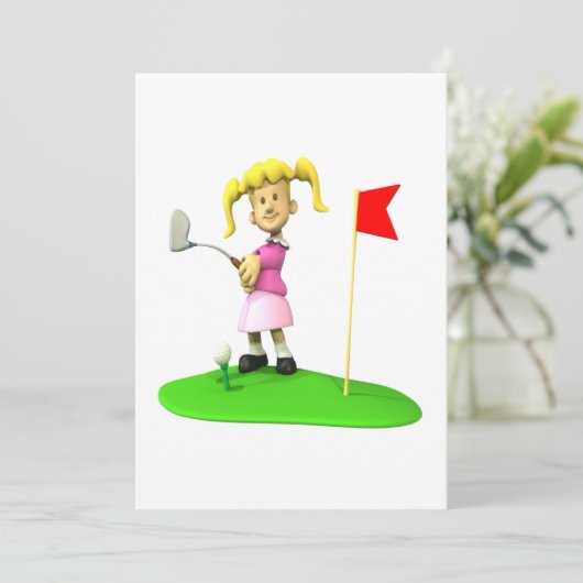 Invitation Golfeuse (Debout devant)