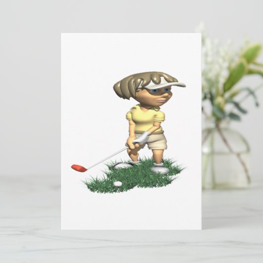 Invitation Golfeuse (Debout devant)