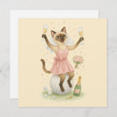 Invitation Golfeuse femme Économisez la Date Mariée Enterreme (Devant / Derrière)