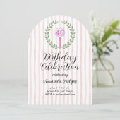 Invitation Golfing Birthday Party (Debout devant)