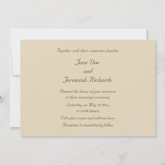 Invitation Gondolas vénitien (Dos)