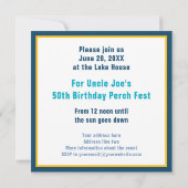 Invitation Gone Perching at the Lake House Birthday Sticker (Dos)
