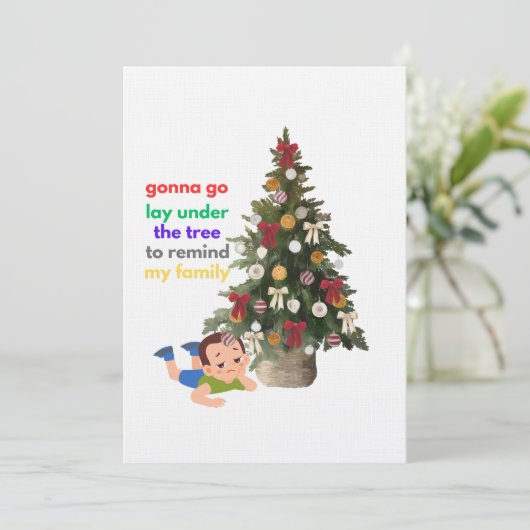Invitation Gonna Go Lay Under The Tree to Remind My Family (Debout devant)