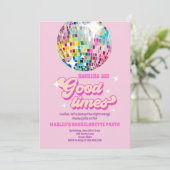Invitation Good Times Disco Party Bachelortie Super (Debout devant)