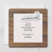 Invitation Good Times, papier toilette (Dos)