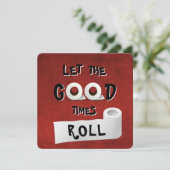 Invitation Good Times, papier toilette (Debout devant)