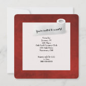 Invitation Good Times, papier toilette (Dos)