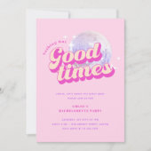 Invitation Good Times Super Pink Bachelorte (Devant)