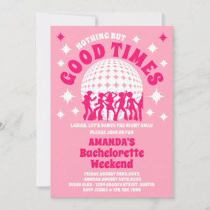 Invitation Good Times Super rose Bachelorette Week-end