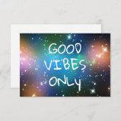 Invitation Good Vibes uniquement (Devant / Derrière)