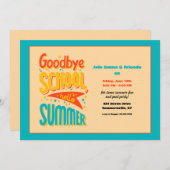 Invitation Goodby School Bonjour été (Devant / Derrière)