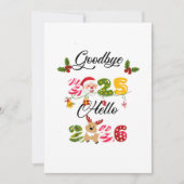 Invitation Goodbye 2025 Hello 2026 New Year Design (Devant)