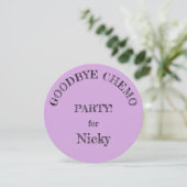 Invitation "Goodbye Chemo" (Debout devant)