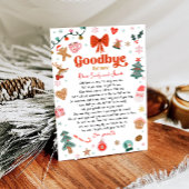 Invitation Goodbye For Now From Your Elf Christmas Letter