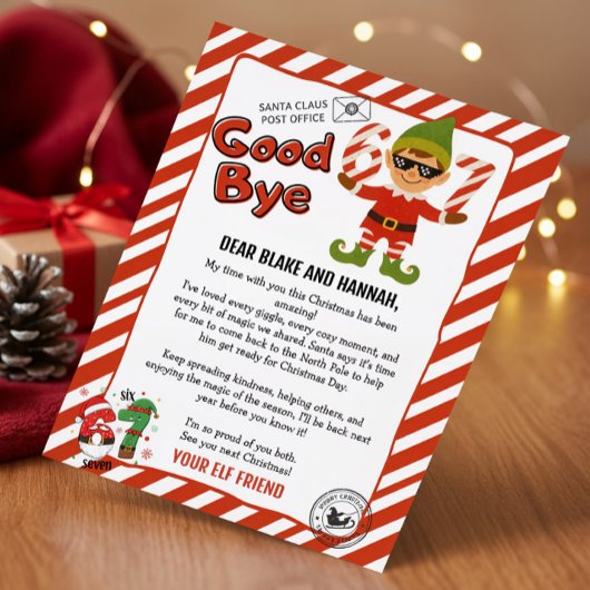 Invitation Goodbye Letter From Your Elf