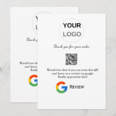 Invitation Google examen logo de l'entreprise Analyser QR exa (Devant / Derrière)