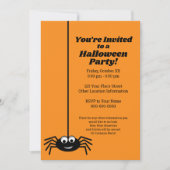 Invitation Googly moderne Eye Spider Halloween Party (Devant)