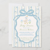 Invitation Goose nursery rhymes baby shower (Devant)