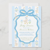 Invitation Goose nursery rhymes baby shower (Devant)