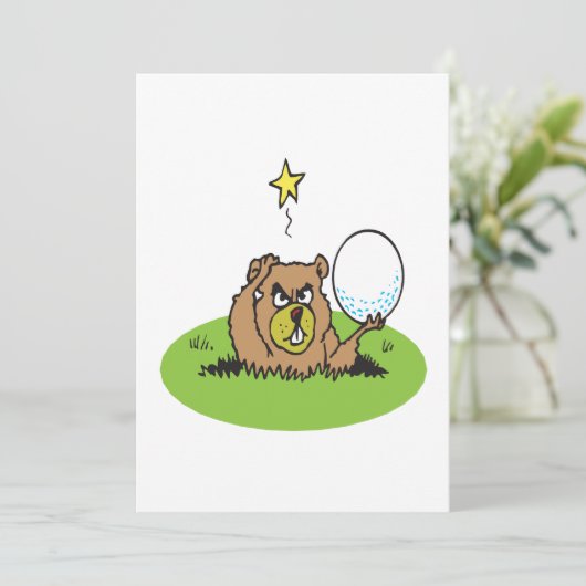 Invitation Gopher en colère (Debout devant)